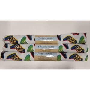 Crafter Square Video Game Remote Control Cotton Fabric 3 Fat Quarter New